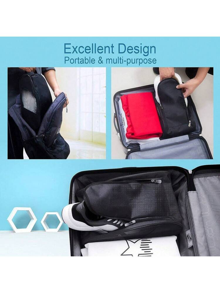 Portable Football Boot Bag, Premium Golf Rugby Boot Shoe Bag for Men Women Boys Girls