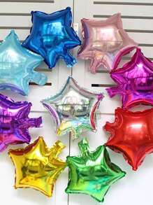 2入組/套星形和心形氣球,適用於生日、婚禮、派對裝飾