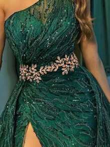 T05 Bridal Belt/headband/hair Accessory With Alloy Leaf & Pearl, Gold Color - Gold - View 1