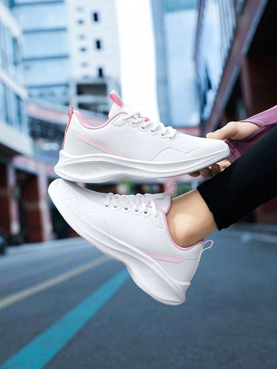 1 Pair Women's Sports Shoes - White - View 1