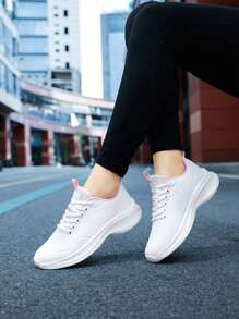 1 Pair Women's Sports Shoes - White - View 2