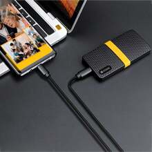 Kodak X200 Pro便攜式ssd Nvme Pcie高速達2000mb/s 1tb 2tb 外置固態硬碟迷你行動硬碟,與ps4 Ps5筆記本電腦桌面電腦兼容 - 黑色 - 查看 5