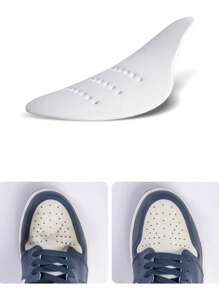 1 Pair Unisex Minimalist White Shoe Shields, Wrinkle Protection Sports Shoe Toe Protectors For Men & Women - White - View 4