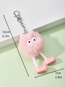 New Arrival Cute And Funny Pink Plush Little Monster Bag Pendant Cartoon Stuffed Toy Ornament Suitable For Backpack Wallet Daily Use Dating Gift Backpack Decoration With Girlish Heart Gift Gift Accessories Decor Key Chain Charms Cute Stuff Therian Plush Keychain