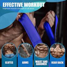 6-hole Triceps Rope Cable Attachment With Handle, Greater Range Of Motion For Triceps Pull Down, Sit Ups, Face Pull And Other Workouts In Professional Gyms - Blue - View 4