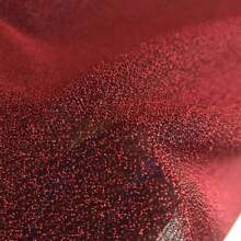 1片紅色金屬線針織布料,彈性閃閃發光半透明材料,適用於婚禮/舞臺佈置,時尚,裙子,頭飾diy - 黑底紅 - 查看 1