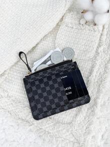 SOUTHLAND&KANGAROO 黑色翻盖拉链小钱包 零钱包 小号双折超薄钱包 轻薄 多层 便携式 身份证 卡包 时尚 现代 周年纪念 情人节 生日礼物 情侣礼物 女孩 女士 女包 学校用品 学校 宿舍 & 返校 卡夹 钱包 名片夹 信用卡夹 女士 女士钱包 迷你钱包 钱包 卡包 - 黑色 - 查看 5