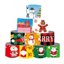 12pcs Christmas Party Snap Bracelet Set - Multicolor - View 4