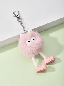 New Arrival Cute And Funny Pink Plush Little Monster Bag Pendant Cartoon Stuffed Toy Ornament Suitable For Backpack Wallet Daily Use Dating Gift Backpack Decoration With Girlish Heart Gift Gift Accessories Decor Key Chain Charms Cute Stuff Therian Plush Keychain