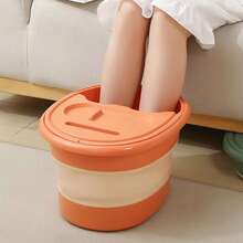 Portable Folding Bucket For Foot Soaking - Blue - View 3