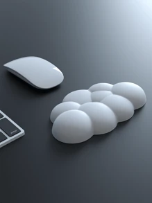 Cloud Shaped Wrist Rest Pad, Soft Pu Memory Foam Wrist Support/cushioning, Convenient For Typing/non-slip Pc Game/laptop/wrist Pad/cute Desk Accessory