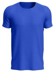 Slim Fitness SLM Men T-Shirts - 寶藍色 - 查看 2