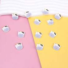 10入組有趣的牛主題手工diy珠子和流蘇配件套裝,附帶木珠和細繩 - 軍綠色 - 查看 11