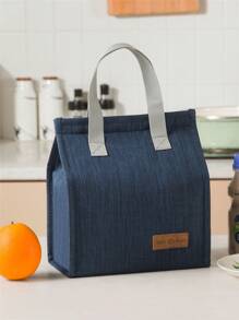 1pc Gray Large Oxford Cloth Insulation Bag Ice Bag Portable Outdoor Travel Picnic Bag Thickened Large Capacity Waterproof Portable Lunch Bag Work And School Lunch Box Bag Lunch Bag School Organizer Bags Teacher Storage Bags Classroom Bags Classroom Organizer Bags Insulated Woman For Women Ladies School Supplies Stuff Accessories Back To School Supplies Bag For School School Accessories School Stuff