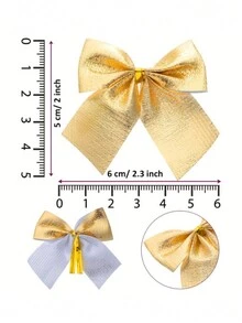Christmas Bow Christmas Tree Decorations 48 Pcs 1 Pack - Gold - View 7