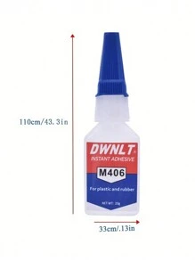 超強膠 403 406 401 460 495 防水高強度低氣味瞬間黏合劑,適用於金屬、塑膠、橡膠,1入裝 - 白色 - 查看 6