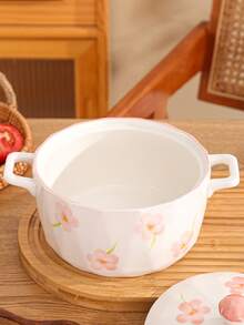 Innovative Tableware Ceramic Bowl With Lid, Suitable For Home Use, 1 Bowl - Multicolor - View 5
