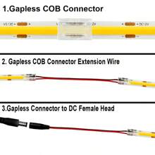 3 件 8 毫米端子 T 型連接器,適用於 Cob Dim Cct Rgb Led 燈條,cob 條 T 型連接器 - 藍色 - 查看 4