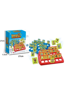 Interactive Table Game For Kids And Adults, The Animals (48 Cards) Party Game - Blue - View 1