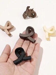 5件/套 4厘米 棕色交叉发夹 休闲爪夹 发夹 发夹 发夹 发夹 接发夹 秋冬发饰 女士度假装 - 彩色 - 查看 2