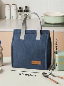 1pc Gray Large Oxford Cloth Insulation Bag Ice Bag Portable Outdoor Travel Picnic Bag Thickened Large Capacity Waterproof Portable Lunch Bag Work And School Lunch Box Bag Lunch Bag School Organizer Bags Teacher Storage Bags Classroom Bags Classroom Organizer Bags Insulated Woman For Women Ladies School Supplies Stuff Accessories Back To School Supplies Bag For School School Accessories School Stuff