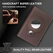 钱包 超薄钱包 阻挡钱夹钱包 简约钱包 带钱袋 轻便便携卡 身份证 白领人士 男士 节日 周年纪念 生日礼物 配饰礼物 Airtag 钱包 钱包 男士钱包 男士钱包包 钱包 男士生日礼物 送给老公的礼物 礼物 黑色 S 适用于 Air Tag 钱包 卡夹 卡夹钱包 名片夹 信用卡夹 卡片夹 女士 男士 迷你钱包 卡片钱包 Rfid 钱包 - 咖啡棕 - 查看 7