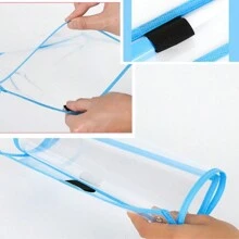 13件套“可擦写透明涂鸦文件袋”，内含6个文件袋、6支白板笔和1块白板擦，配彩色缝纫PVC收纳袋，A4尺寸竖挂式透明文件袋，可擦写（6支白板笔+1块白板擦，颜色随机）；以及3件套“可擦写透明涂鸦文件袋”，内含1个文件袋、1支白板笔和1块白板擦，返校季，学习用品。 - 彩色 - 查看 4