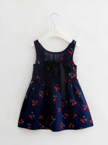 少女櫻桃印花連衣裙 - 彩色 - 查看 1
