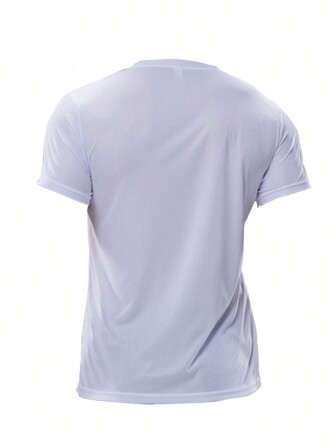 Top de sport ample à manches courtes dans le style petit ami pour hommes, gymnastique, football, basket-ball, entraînement, course. Vêtements de gym de style petit ami, t-shirt de base