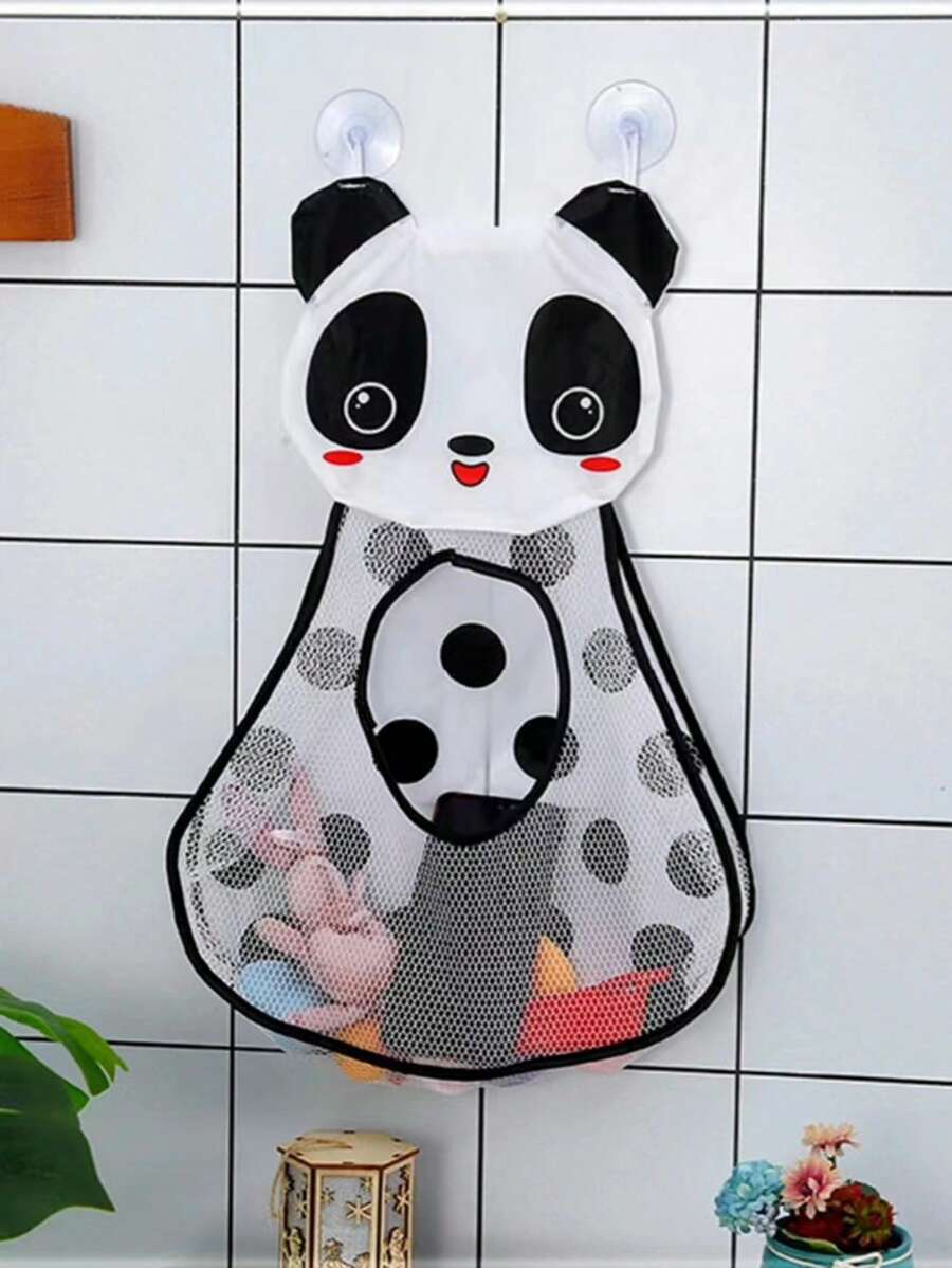 1pc Cartoon Hanging Storage Basket Versatile Net Mesh Organizer Bag