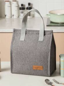 1pc Green Trapezoidal Insulated Bag, Outdoor Picnic Ice Pack, Thermal Lunch Box Bag Suitable For Both Children And Adults To Carry Fruits, Drinks And Food On Work And School Cooler Bag Picnic Bag Minimalist School Organizer Bags Teacher Storage Bags Classroom Bags Classroom Organizer Bags Lunch Bag Woman For Women Ladies School Supplies Stuff Accessories Back To School Supplies Bag For School School Accessories School Stuff