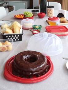 Cake Storage Containers - Red - View 2