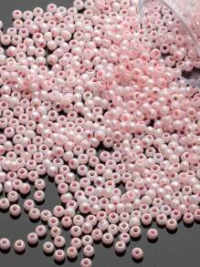 1400pcs 1.9mm Cream Series Glass Beads For Diy Bracelet And Necklace Making - Dusty Pink - View 11