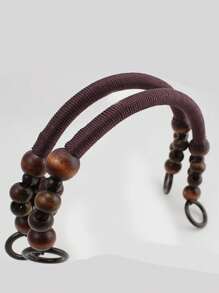 1入復古木珠手把,財物配件和手袋/錢包肩帶,情人節禮物