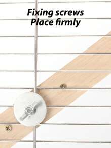 1入組四川花椒木質鸚鵡訓練玩具,虎斑雲梯,全年適用於鳥類 - 棕色 - 查看 6