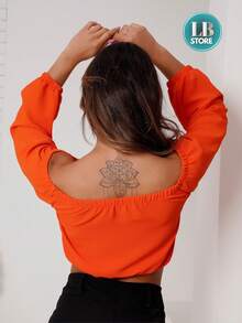 Women Tank Tops & Camis - 橘色 - 查看 3