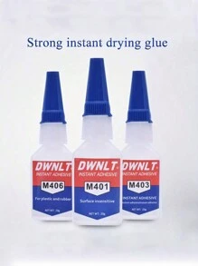 超強膠 403 406 401 460 495 防水高強度低氣味瞬間黏合劑,適用於金屬、塑膠、橡膠,1入裝 - 白色 - 查看 10
