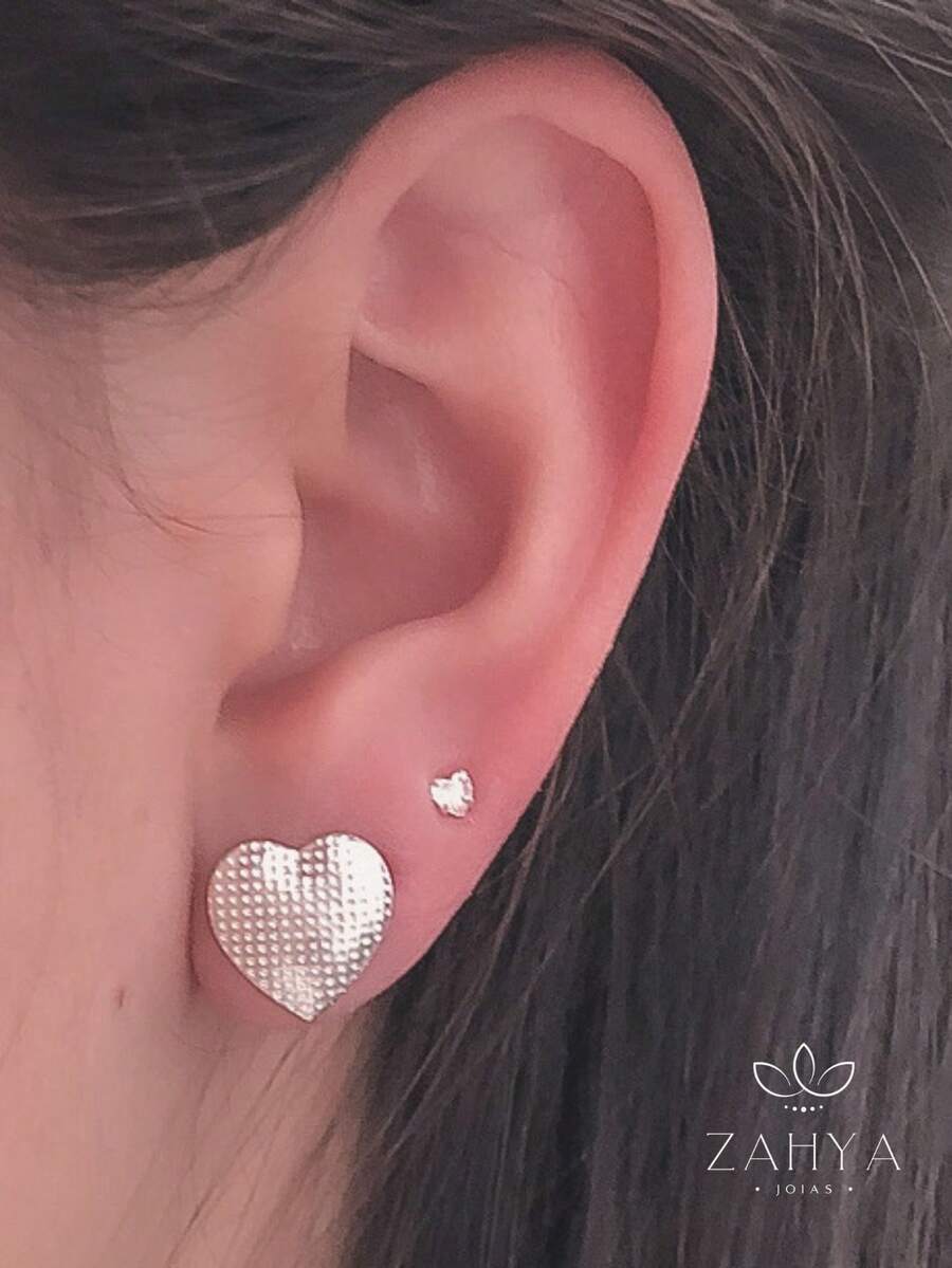 Fine Stud Earrings - 銀色 - 查看 1