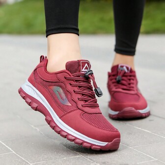 Women's Fashionable Casual Comfortable Athletic Sneakers With Shock Absorption For All Seasons