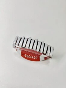 1pc Football Shaped Hair Clip, Funny And Suitable For Daily Use - Multicolor - View 4