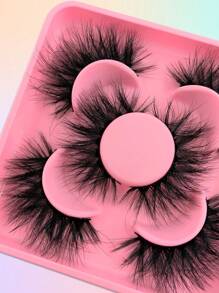 False Eyelashes 3 Pairs Fluffy Volumized Eyelashes Lashes Dramatic Look 3D Wispy Faux Mink Lashes Strip Lashes, Lashes, Eyelashes, Fake Lashes