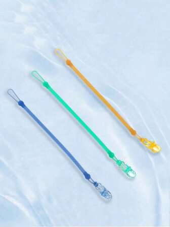 Tinabless 3 件装玩具绑带、可拉伸硅胶奶嘴链、可调节婴儿奶瓶玩具牙胶安全带、婴儿推车绑带，适用于高脚椅、吊篮、婴儿床、汽车座椅、购物车