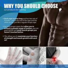 6-hole Triceps Rope Cable Attachment With Handle, Greater Range Of Motion For Triceps Pull Down, Sit Ups, Face Pull And Other Workouts In Professional Gyms - Blue - View 5