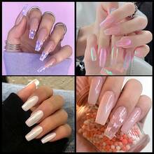 500 Piezas Consejos De Uñas Postizas Francesas Naturales Con Caja, Herramienta De Manicura Con Uñas Acrílicas Falsas - Caqui - Ver 7
