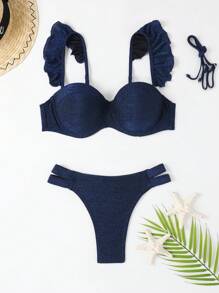 Women Bikini Sets - Màu xanh lam - Xem 1