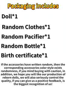 1入組 20 英寸八月重生女孩手工逼真新生嬰兒娃娃帶根或彩繪頭髮供選擇（部分部件隨機發送）