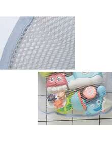 1 組卡通廚房和浴室網狀儲物掛包,多用途玩具掛包,兒童吸盤浴室掛包 - 灰色 - 查看 2