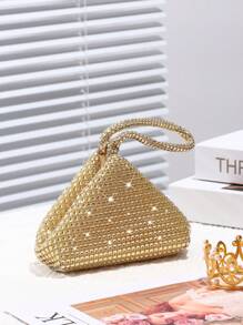 Glamorous Glitter Bling, Sequin, Luxury, Shiny Women's Mini Sparkly Rhinestone Clutch Bag, Perfect For Wedding, Party, Dance, Birthday, Gift, Makeup Evening Bag, Dinner Bag For Party Girl, Woman, Bride
