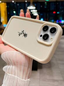 1入beige金屬玫瑰標誌tpu保護殼,適用於iphone,防震 - 米色 - 查看 2