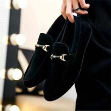 1對時尚男士樂福鞋 - 黑色 - 查看 1